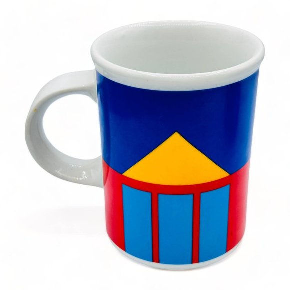 Modern Art Mug - Primary Colours and Geometric Shapes - Picture 2 of 9